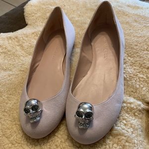 Alexander McQueen Skull Blush/nude Flats